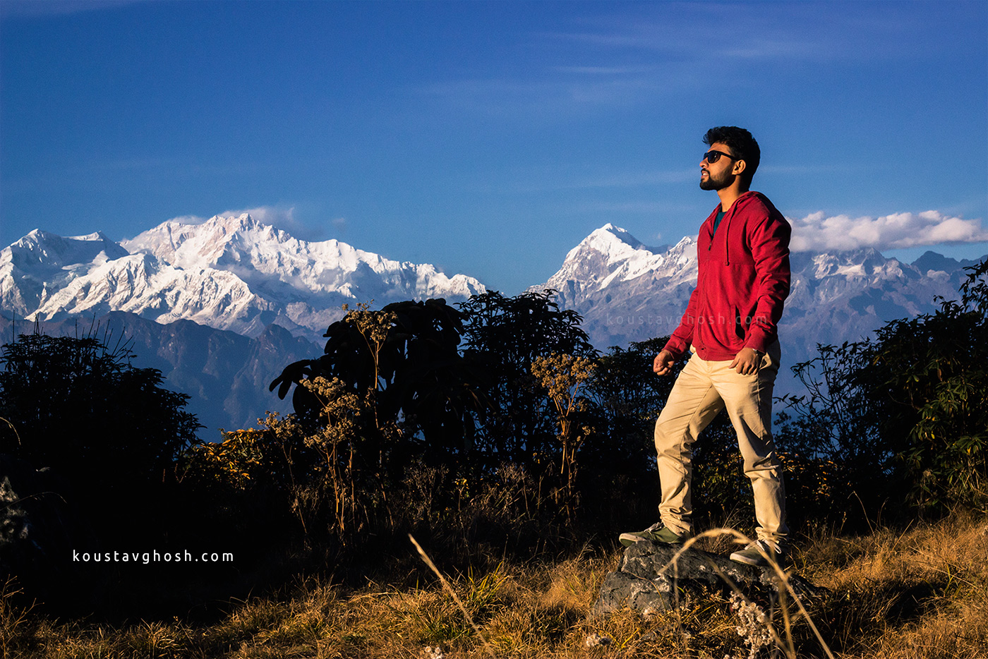 Standing in front of Kanchenjugha. Barsey Solo Trip