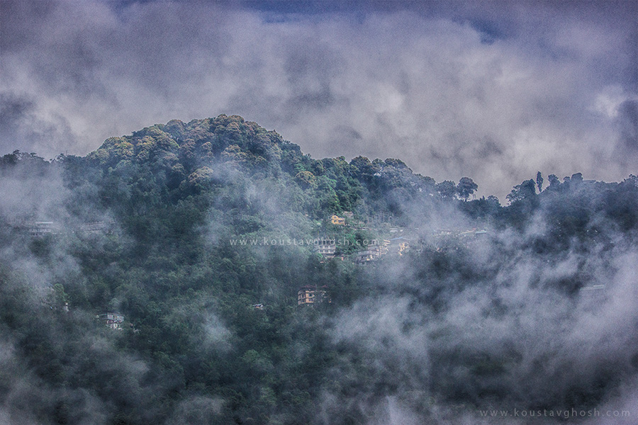 A misty morning in Gangtok